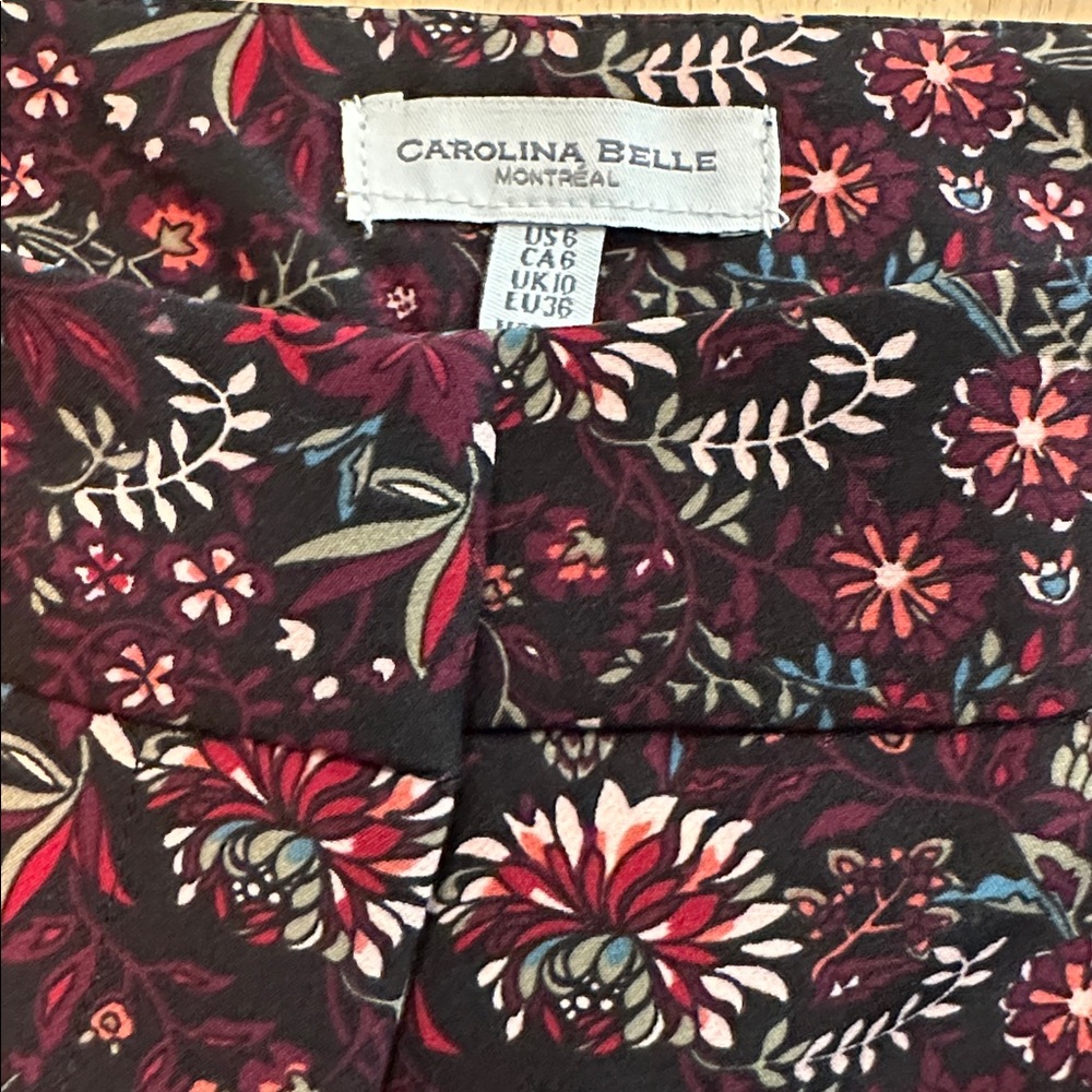Carolina Belle Montreal Dark Floral Pants